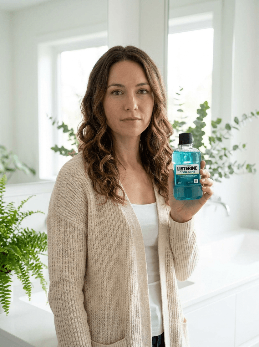 Model-led ecommerce shot that preserves the original product