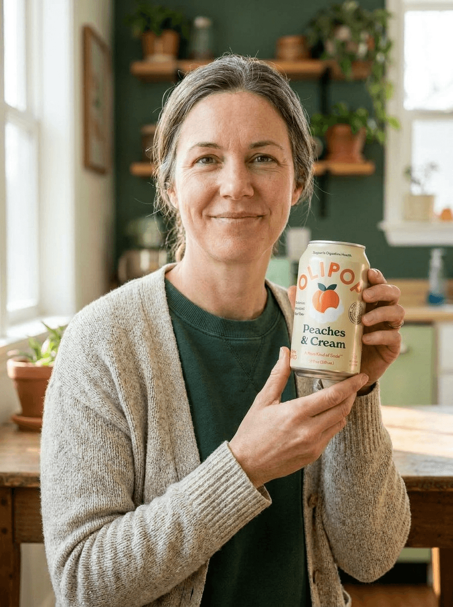 Beverage AI model photoshoot generated by Novabrand