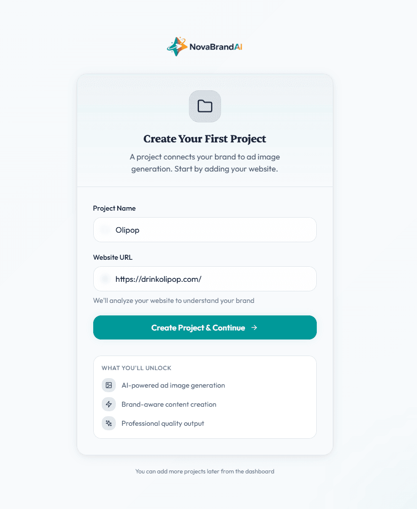 NovaBrand researches your niche and applies your brand profile.